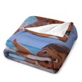 thumbnail image 4 of Manta de dibujos animados de Moana, suave y acogedora manta de felpa esponjosa para niños, niñas y adultos jóvenes, cálida manta de franela para sala de estar, dormitorio, sofá cama de 50 x 60, 4 of 8