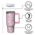 thumbnail image 3 of Halloween Mug, Pumpkin Full Moon Cup 30oz with Handle and Straw, Spooky Travel Tumbler Insulated Gift, 3 of 5