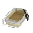 thumbnail image 2 of FL Open Top Cat Litter Box Open Top Pet Litter Tray Large Portable Cat Bedpan Kitty Pan Toilet, 2 of 7