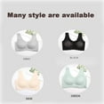 thumbnail image 7 of Women's Wireless Bras Plus Size Full Coverage Padded Smooth Seamless T-shirt Everyday Bra,Green 3XL, 7 of 7