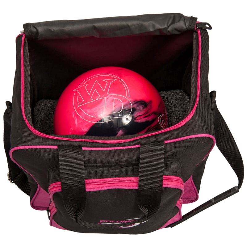 Columbia White Dot 1 Ball Tote Bowling Bag Pink 