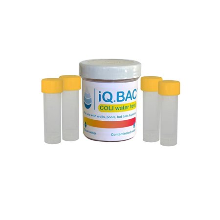 iQ.BAC 4-Pack Coliform E. Coli Water Test Kit for Drinking, Pool, Pond, Lake, and Well