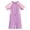Purple, variant on Boys Space Print Rash Guard, Navy Blue Short Sleeve One Piece Swimsuit UPF 50+,3-4 Years