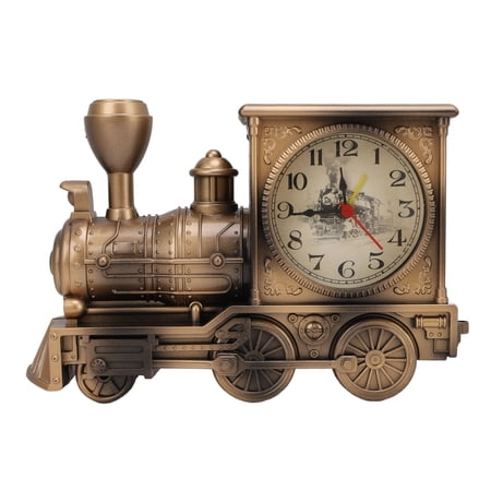 Nieyigj Vintage Retro Train Style Alarm Clock Home Office Shelf Decoration Table Desk Time Clock photo Nieyigj Vintage Retro Train Style Alarm Clock Home Office Shelf Decoration Table Desk Time Clock