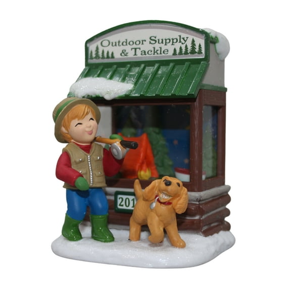 Hallmark Ornament 2017 Christmas Window #15 - Outdoor Supply & Tackle