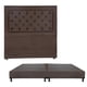 thumbnail image 1 of Box Base Cama King Size + Cabecera Mary Chocolate, 1 of 7