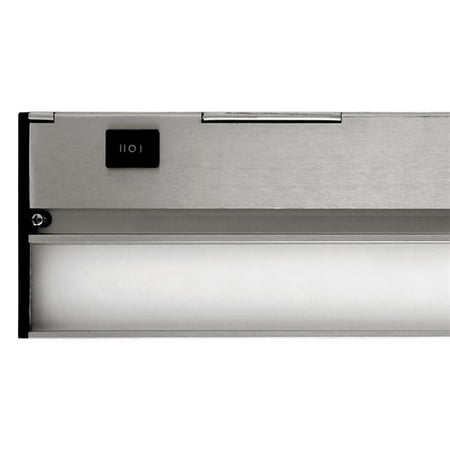NICOR Lighting 12-Inch Hardwired Slim 2700K LED Under Cabinet Light Fixture, Nickel