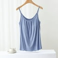 thumbnail image 2 of Tank Tops For Women Tank Top For Sleeveless Tops With Built In Bras Shelf Bra Padded Shirt Casual Tanks Loose Fit Camisole Tops For Women, 2 of 7
