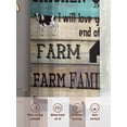 thumbnail image 6 of Retro Farm Animals Sheer Curtains 84 Inch Length 2 Panels Set Window Treatments, Country Cow Pig Chicken Turquoise Wood Rod Pocket Semi Curtains for Living Room/Bedroom/Kitchen Décor, 104"W x 84"L, 6 of 7