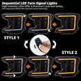 thumbnail image 6 of Spec-D Tuning Black Full LED Switchback Projector Headlights w/ Sequential LED Signal & LED DRL w/ Startup Animation Compatible with 2018-2020 Ford F-150 Halogen Models, Left + Right Pair, 6 of 7