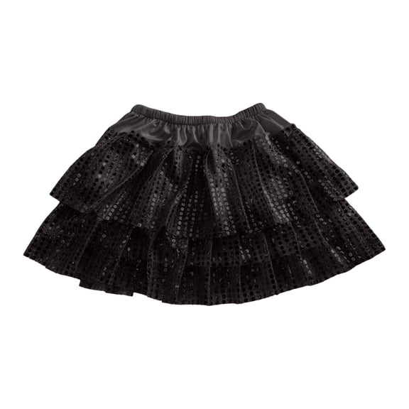 Short Skirts for Girls Performance Skirt Costume Stage Wear Latin Jazz Tutu Party Carnival Elastic Waist Dance Dress Costume