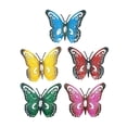 thumbnail image 3 of Mariposa de metal decorativa para pared, objeto de colección de metal para porche, cerca o patio. 5 piezas, 3 of 9