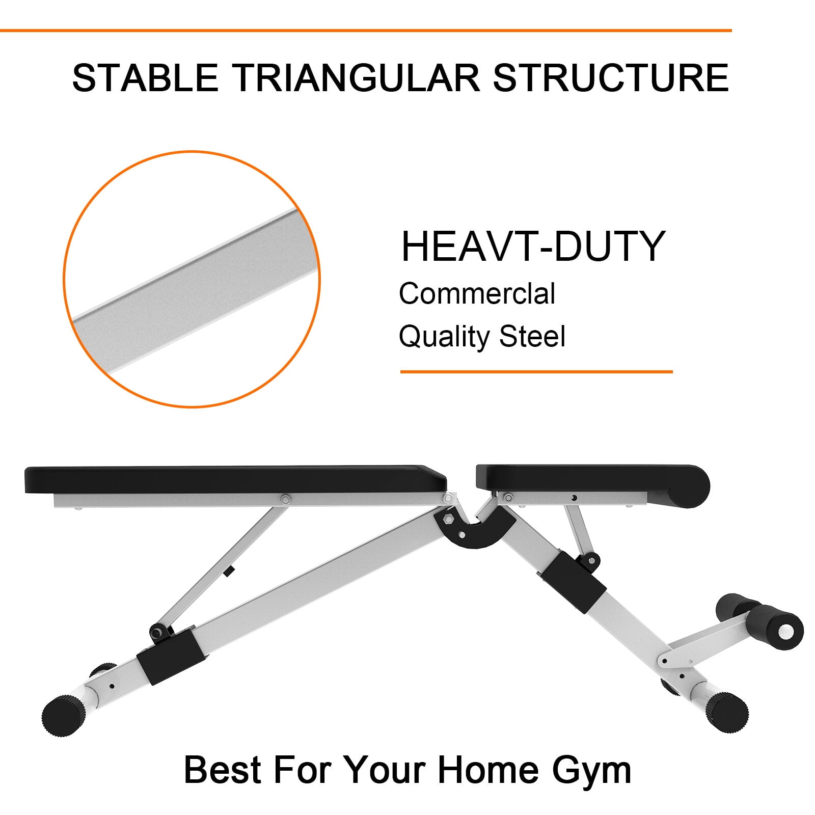 Weight Bench, Dumbbell bench, Antique Black Adjustable Bench,Metal Workout Bench, Fitness & Sports Fitness Weight Benches Dumbbell bench