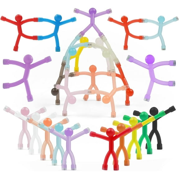 20 Pack Magnetic People Figures, Colorful Humanoid Magnetic Men, Fridge Cute Magnet Men, Funny Man Magnet People Guys, Fridge Magnets for Refrigerator, Office, Locker Decor