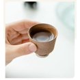 thumbnail image 6 of 2pc/set 35ml Small High Foot Master Cup Bowl Tasting Tea Mug Retro Old Rock Clay Teacup Pure Handmade Tracing Silver Ceramic Cup, 6 of 8
