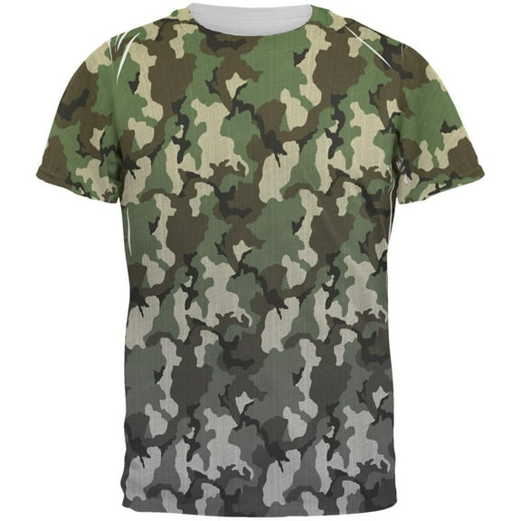 Faded Camo All Over Mens T Shirt Multi SM
