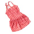 thumbnail image 1 of Vestido para perro, colores brillantes, suave, transpirable, lindo, de dibujos animados, seguro, vestido de disfraz para perro para fiesta de verano, boda, estilo cereza XL para 13.23-16.53 lb, 1 of 8