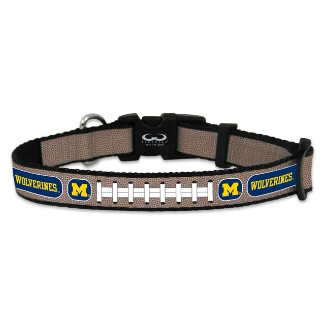 Ncaa Michigan Wolverines Collar De Fútbol Reflectante Pequeño
