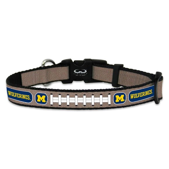 Ncaa Michigan Wolverines Collar De Fútbol Reflectante Pequeño