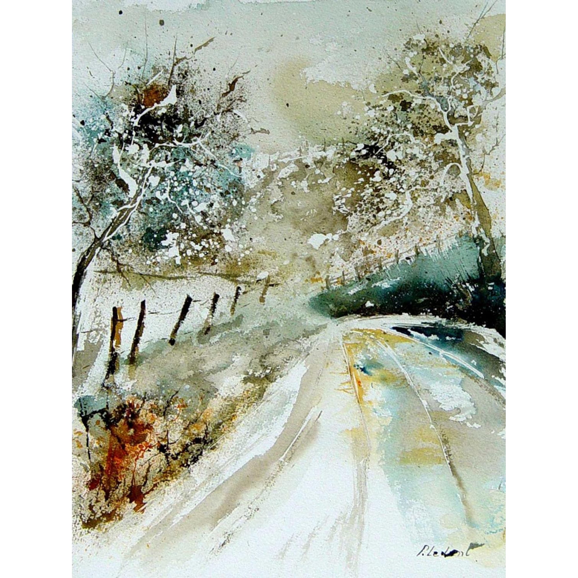 Art.com Watercolor 010604 Art Print by Pol Ledent 24 x 32