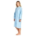 thumbnail image 2 of Casual Nights Women's Zip Up Front Long Fleece Robe House Dress, 2 of 5