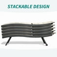thumbnail image 6 of Domi Outdoor Lounge Chairs Set of 2, Aluminum Wicker Outdoor Chaise Lounge Chairs with 4 Adjustable Positions, Pool Lounge Chairs for Patio, Beach, Yard, Deck, Poolside, 6 of 9