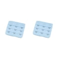 thumbnail image 4 of Guardurnaity Extensión Correa Sujetador Extensor Hebilla 3 Gancho Accesorios Sujetador Transpirable Ganchos Botones Reemplazo 3 Filas azul claro azul claro 2piezas, 4 of 6