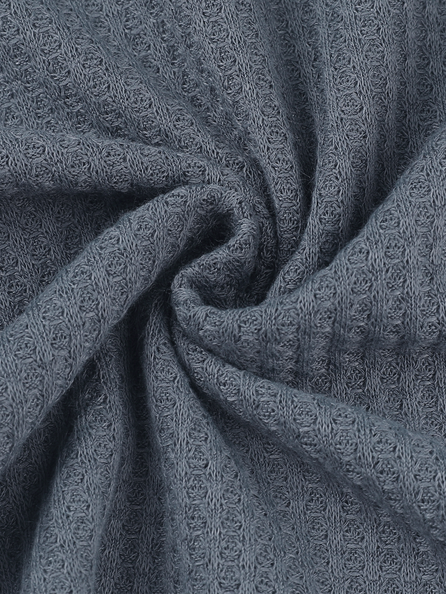 DARING DIVA Women's Pajama Set Waffle Knit Lounge Long Sleeve XL Dark Gray