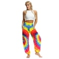 thumbnail image 4 of Pants for Women Bohemian Flower Pants Gradient Beach Vacation Bloomers Sun Protection Casual Trousers, 4 of 6