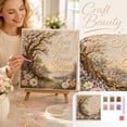 thumbnail image 2 of Beloved Hymns & Gospel Songs Art DIY Kit, 2026 Sunset Tree Garden 8×8 Art Kit, 2 of 8