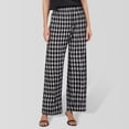 thumbnail image 2 of DHFJKG Bohemian Pants Women Wide Leg Flowy Palazzo Lightweight Stretchy Soft High Rise Elastic Waist Pants Casual Summer Beach Trendy Trousers, 2 of 8