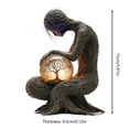 thumbnail image 2 of Leatfisat Tree Spirit Figurine With Globe, Whimsical Home Decor For Meditation Spaces, Serene Nature Accent, 2 of 6