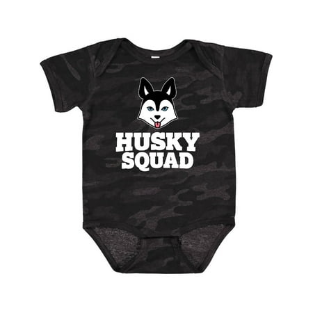

Inktastic Dog Husky Squad Gift Baby Boy or Baby Girl Bodysuit