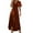 Brown, variant on Elegant Velvet Dress for Womens Sexy Split Maxi Dress Evening Party Long Dress,Blue XL