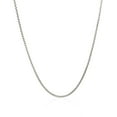thumbnail image 2 of ARAIYA JEWELRY 14K White Gold 1.27 mm Round Box Chain 20'' for Women, 2 of 6