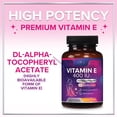 thumbnail image 6 of Vitamin E - 180 mg per Serving - Powerful Hair & Skin Support Supplement - dl-Alpha VitaminE Immune Health Support with Antioxidants - Easily Absorbed GMO & Gluten Free, Bottled in USA - 60 Softgels, 6 of 9
