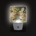 thumbnail image 3 of Cute Rabbits Kiss Valentine LED Night Light Sensor Lamp Plug-in Adjustable Brightness 2 Pack, 3 of 7