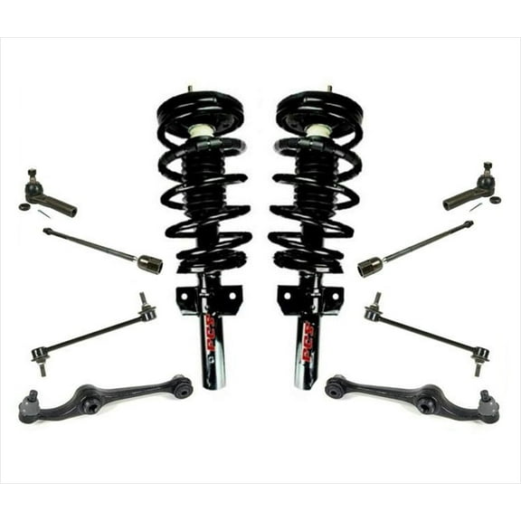 Fits 1995-98 Ford Windstar Spring Struts Control Arm Ball Joints Tie Rods Links