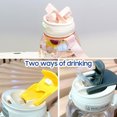 thumbnail image 2 of Water Bottle with Straw Lid / Lanyard Leakproof Portable 1300ML, 2 of 8