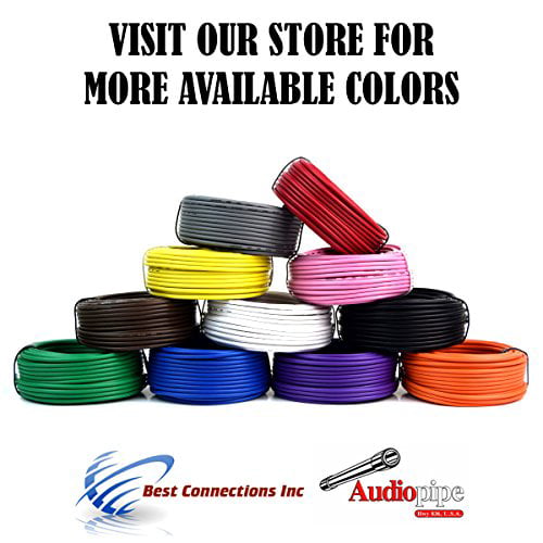 Audiopipe 50' Feet 16 Gauge Red Primary Remote Wire Car Auto Power Cable 