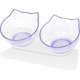 thumbnail image 1 of UBIUO Cat Bowls Elevated Cat Food Water Bowls Set, 15 Tilted Raised Cat Bowls, Anti Vomiting Cat Dish Pet Feeder Bowls with Stand for Indoor Cats and, 1 of 4