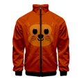 thumbnail image 4 of Bonitas chaquetas con estampado 3D de cara de animé para hombres y mujeres, abrigo de calle de manga larga, chaqueta con cremallera de gran tamaño, ropa de abrigo masculina con personalidad, 4 of 5