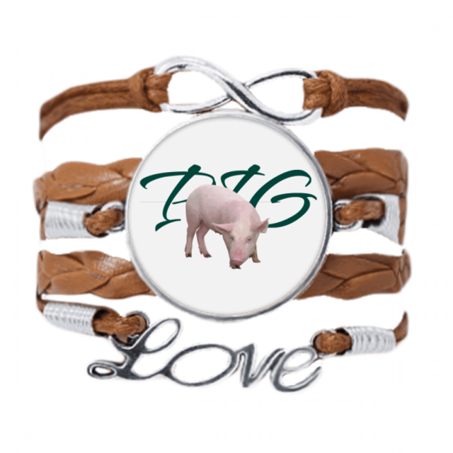Pulsera de cuero Negro trenzado pulsera de cuerda de amor Unbranded M