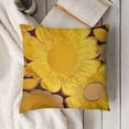 thumbnail image 3 of Yellow Farmhouse Flower Throw Pillow Cover Floral Velvet Cushion Case Modern Jacquard Pillowcase for Sofa Couch Bedroom Living Room Home Decor, 3 of 5