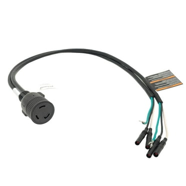 Parkworld 63616 Inverter Generator Parallel Kit Terminals with Cable to 30A L5-30R Female, 120V, 30A, 3FT