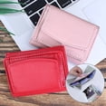 thumbnail image 3 of xinxixnxx Porte-Monnaie Pliable Porte-Monnaie Porte-Cartes Court Bloquant la Conception de Grande Capacité Portefeuilles Sac d'Argent Couleur de Haricots Rouges, 3 of 7