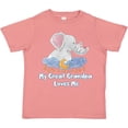 thumbnail image 3 of Inktastic My Great Grandpa Loves Me Cute Elephants Clouds Moon Stars Boys or Girls Toddler T-Shirt, 3 of 5