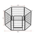 thumbnail image 5 of Pet Pens & Hutches 6 Panels Heavy Duty Metal Playpen with door,31.7"H Dog Fence Pet Exercise Pen for Outdoor, Indoor,Dog Pens, 5 of 10