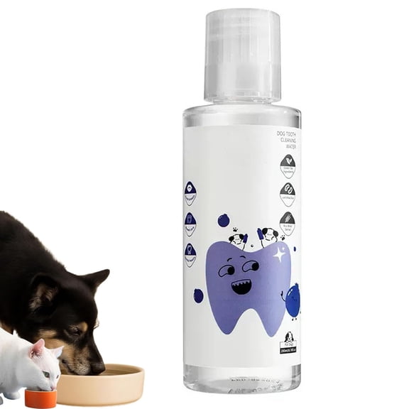 Dental Water Additive for Dogs & Cats - Natural Flavorless Oral Care Mouthwash, Teeth Cleaning & Gum Health, Freshens Breath, Easy Daily Use for All Pets
