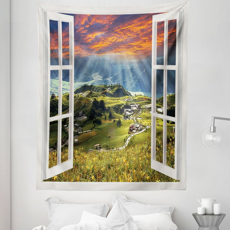 Tapestry over window new arrivals